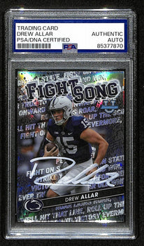 Drew Allar Penn State Signed/Auto 2022 Bowman U Chrome Card #59 Psa/Dna 193572