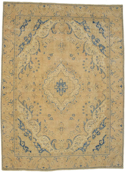 Antique Distressed Oriental Rug 9X12 Ft
