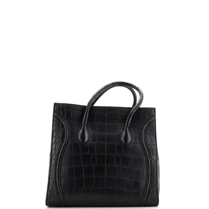 Celine Phantom Bag Crocodile Embossed Leather Medium