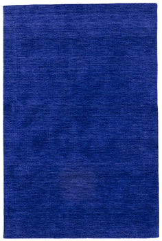 Solid Royal Blue Modern 4X6 Indo-Gabbeh Oriental