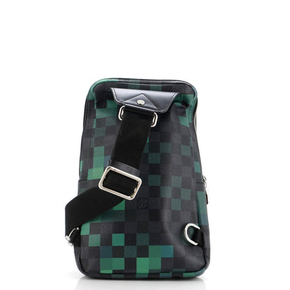 Louis Vuitton Avenue Sling Bag Limited Edition Damier Graphite Pixel
