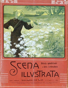 Scena Illustrata Arts Literature Theatre Music Violin By Giuseppe Anichini 1900