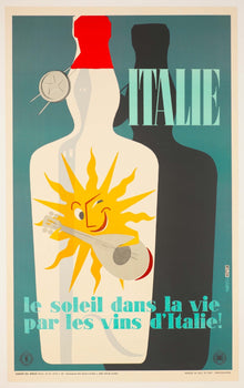 Drink Italian Wine By Martelli Italian Railways Enit 1955 Italie Le Soleil