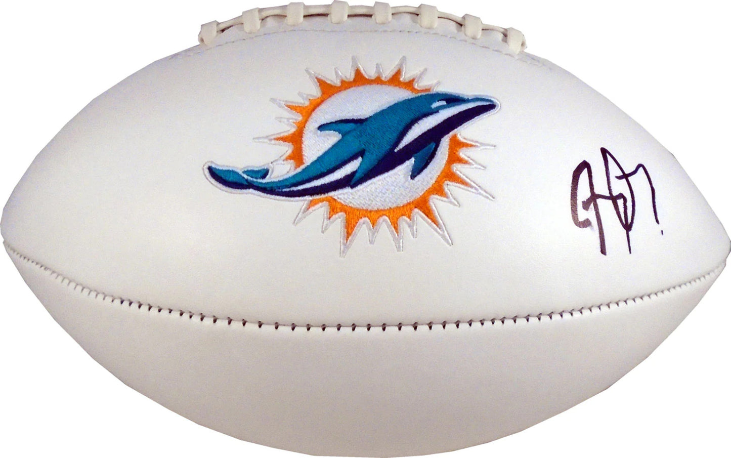 Jay Ajayi Autographed Miami Dolphins White Panel Football