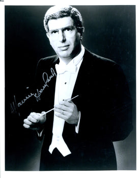 Marvin Hamlisch Autographed B&W Celebrity 8X10 Photo