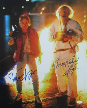 Michael J Fox/Christopher Lloyd Sign/Auto 16X20