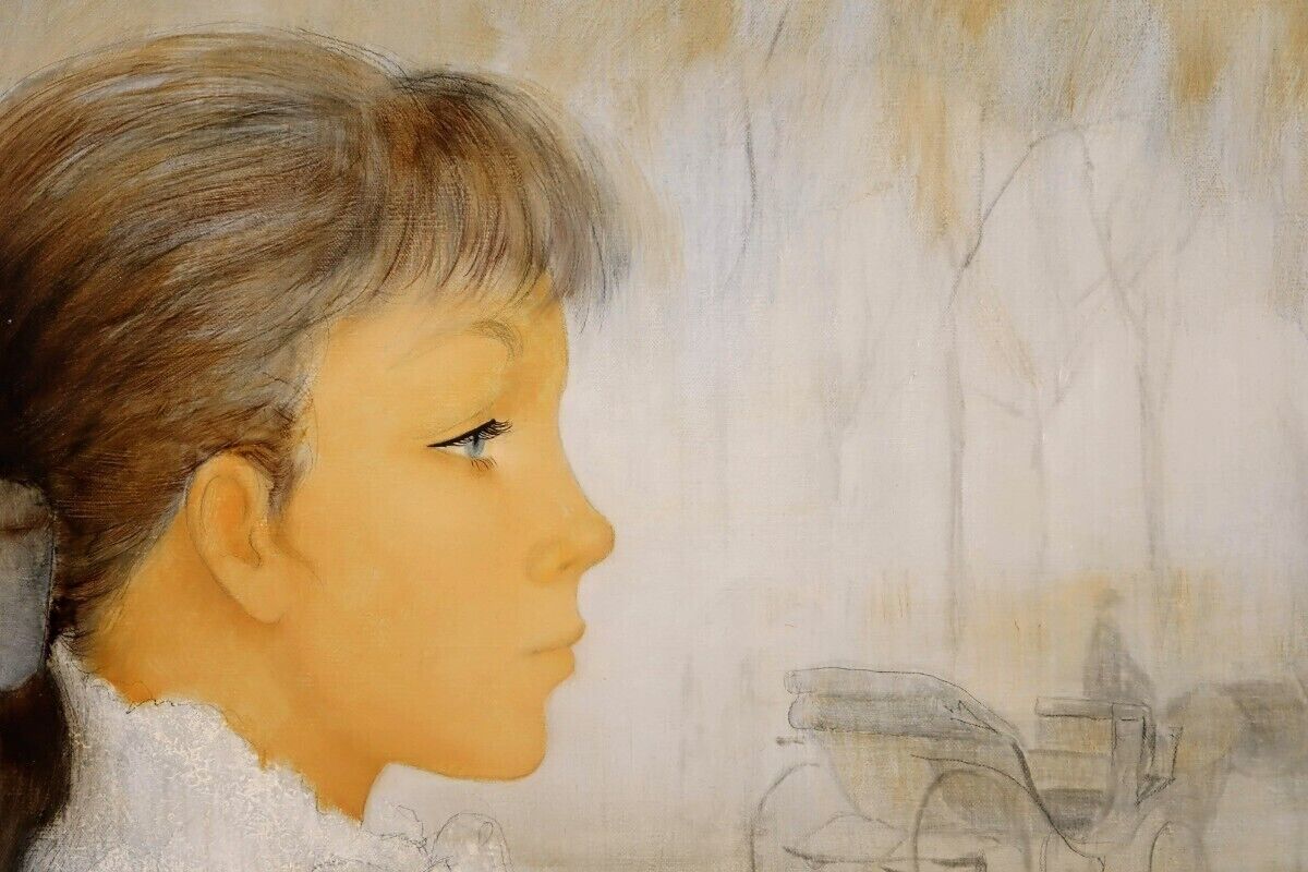 Guy Seradour (1922-2007) Original Oil Painting On Canvas Signed Framed - Woman