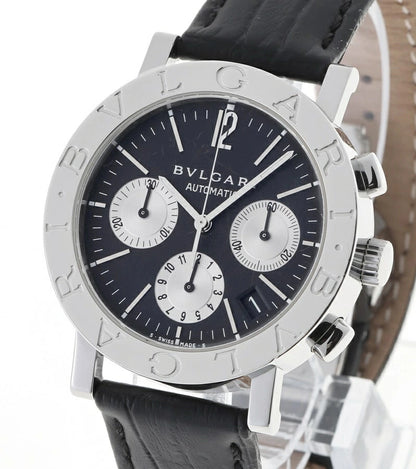 Bvlgari Bulgari Chronograph Bb38Sl Black Automatic