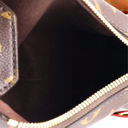 Louis Vuitton Side Trunk Handbag Monogram Canvas Pm