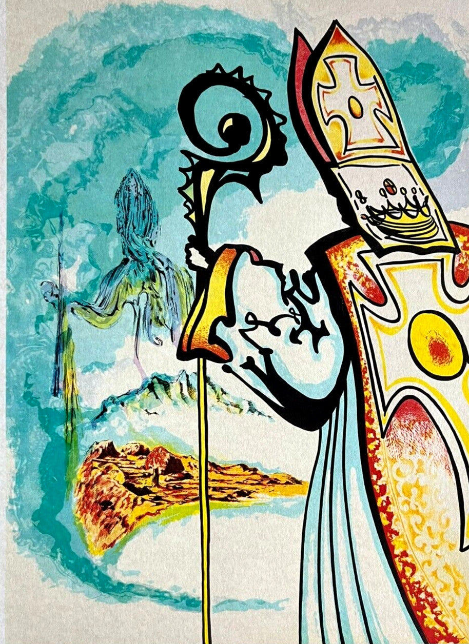 Salvador-Dal Lithograph Handmade Coa Signed Pen Numbered Pencil Crayon