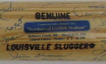1996 Senators Of Griffith Stadium Multi-Signed