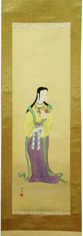 Hanging Scroll Weaver Girl Color Silk Orihime on Koshin