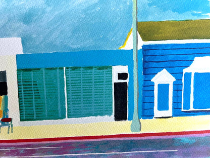 David Hockney ' Santa Monica ' Lithograph Coa Signed Numbered By Hand