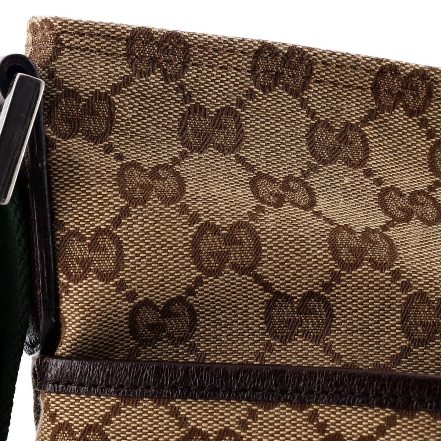 Gucci Front Pocket Web Messenger Gg Canvas Medium