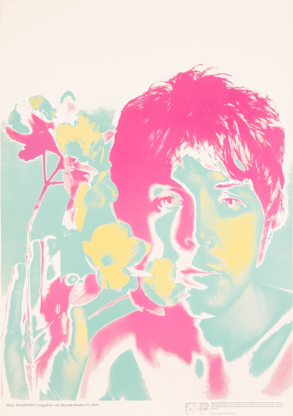 Richard Avedon Paul Mccartney Poster Done Stern 1967