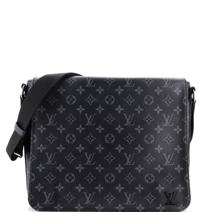 Louis Vuitton District Messenger Bag Monogram Eclipse Canvas Mm