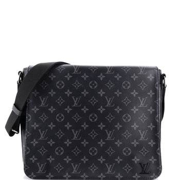 Louis Vuitton District Messenger Bag Monogram Eclipse Canvas Mm