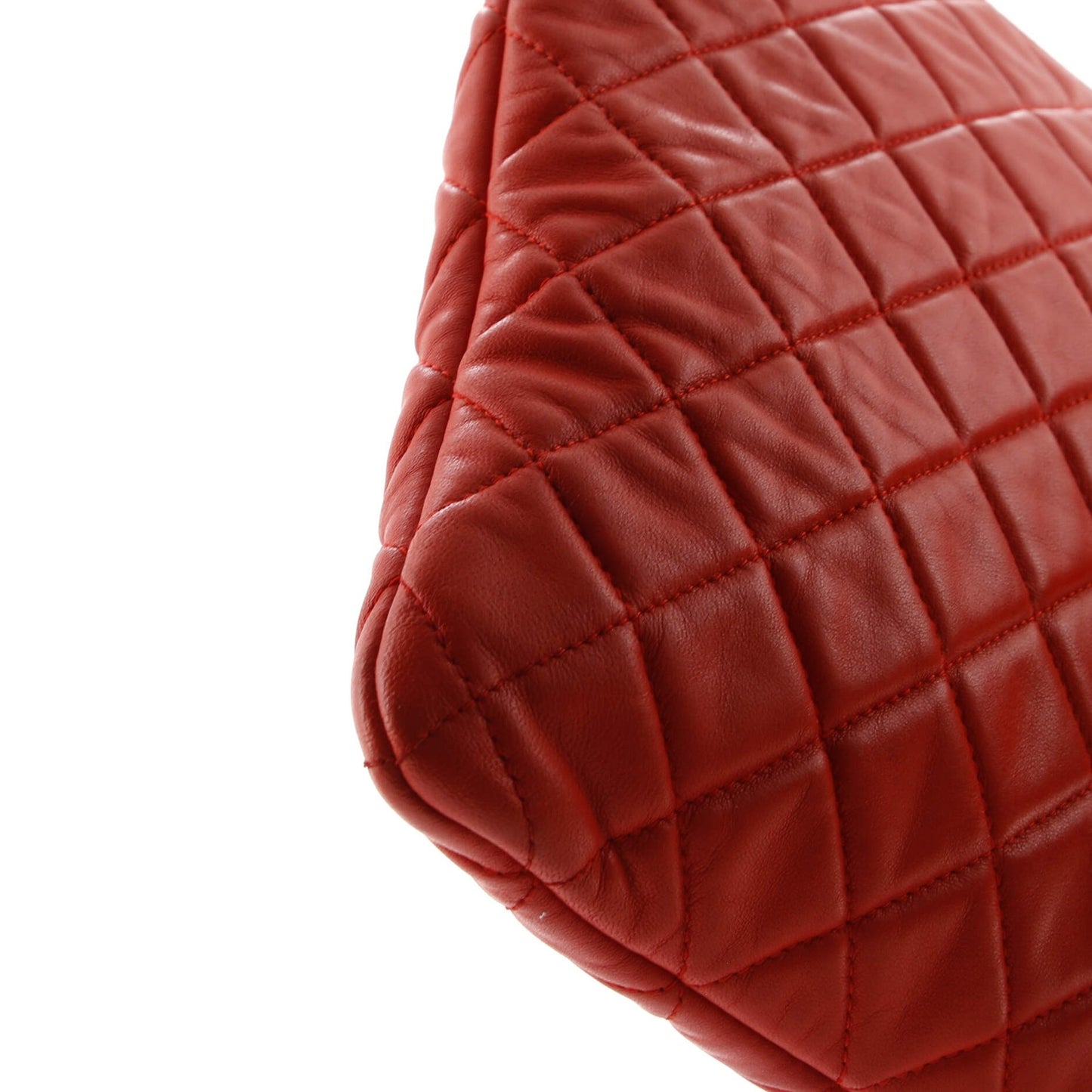 Chanel O Case Clutch Quilted Lambskin Large