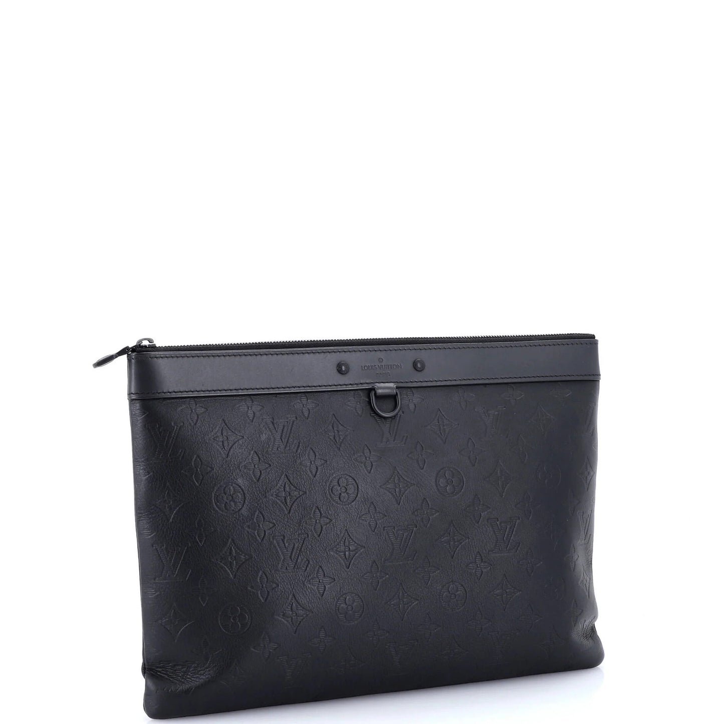 Louis Vuitton Discovery Pochette Monogram Shadow Leather Gm