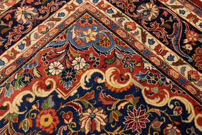 10'0X13'6 Ft Semi-Antique Traditional Handmade