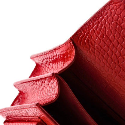 Saint Laurent Sunset Crossbody Bag Crocodile Embossed Leather Medium