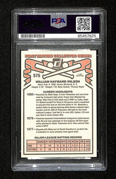 Mookie Wilson Signed/Auto 1981 Donruss Rc Rookie Card #575 Mets Psa/Dna 195150