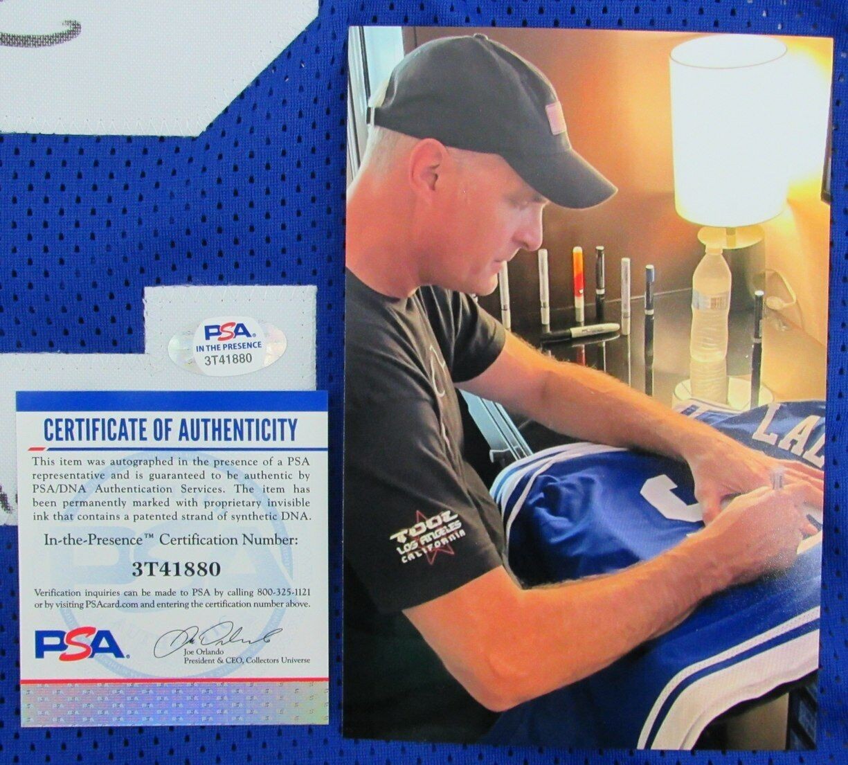 Christian Laettner Signed/Inscr Duke Custom