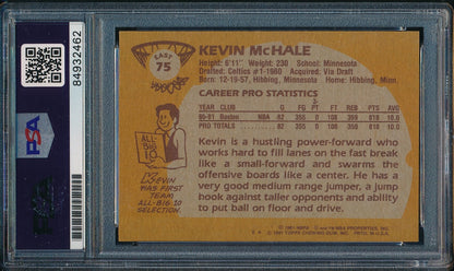 1981-82 Topps #75 Signed/Auto Kevin Mchale Hof