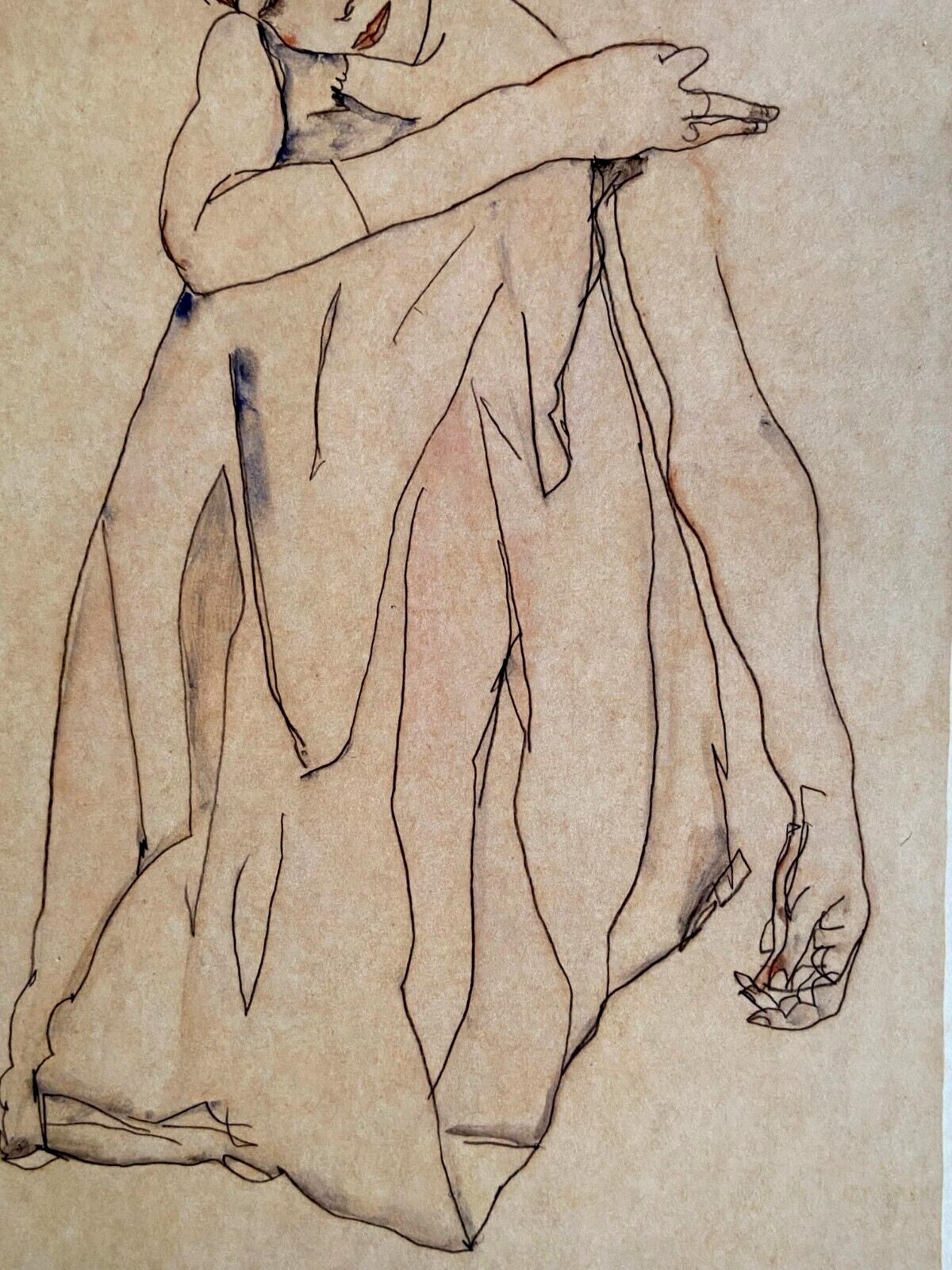 Egon Schiele Lithograph C.O.A. Signed In Pen Numbered By Hand In Pencil 180 Es