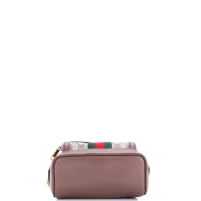 Gucci Ophidia Backpack Gg Coated Canvas And Leather Small