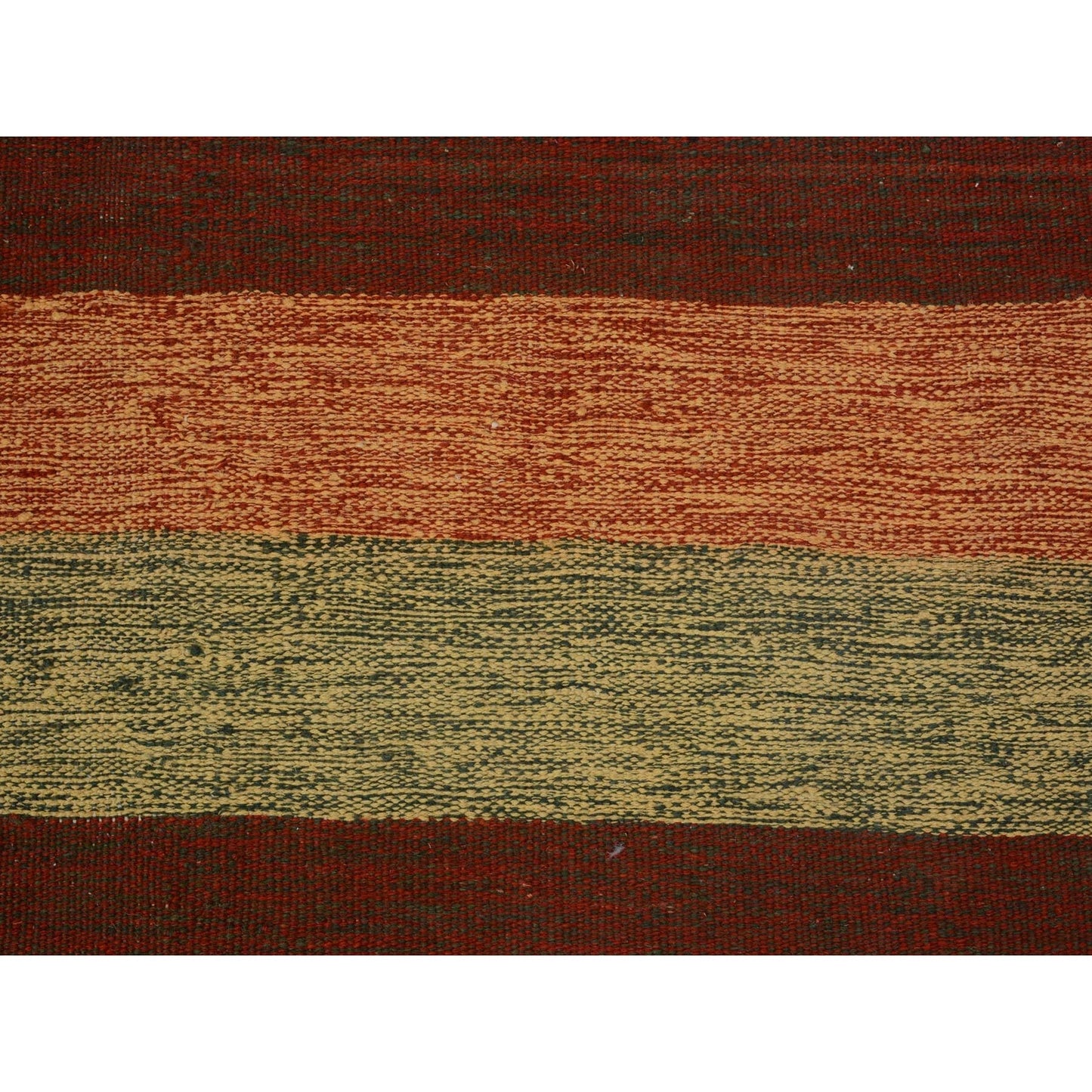 4'9"X8' Colorful Afghan Reversible Kilim Pure Wool Hand Woven Striped Rug
