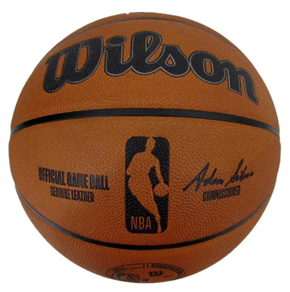 Larry Bird Hof Signed Wilson Nba Leather Game