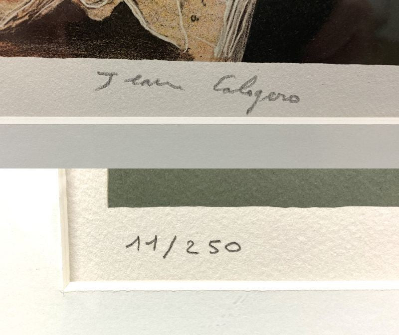 Jean Calogero Latelier Hand-Signed Serigraph 11/250 Art Vivant Large Framed