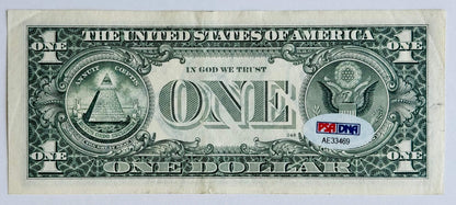 Richard Petty Autographed Dollar Bill (Psa)