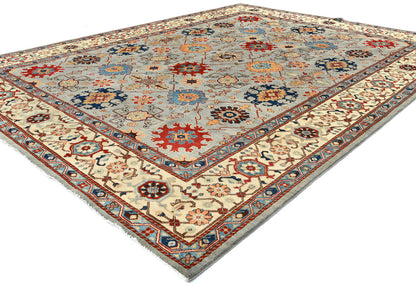9X12 ft Handmade Kazak Serapi Oriental Rug Tribal