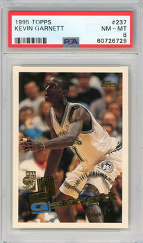 Kevin Garnett 1995 Topps Card #237 (Psa Nm-Mt 8)