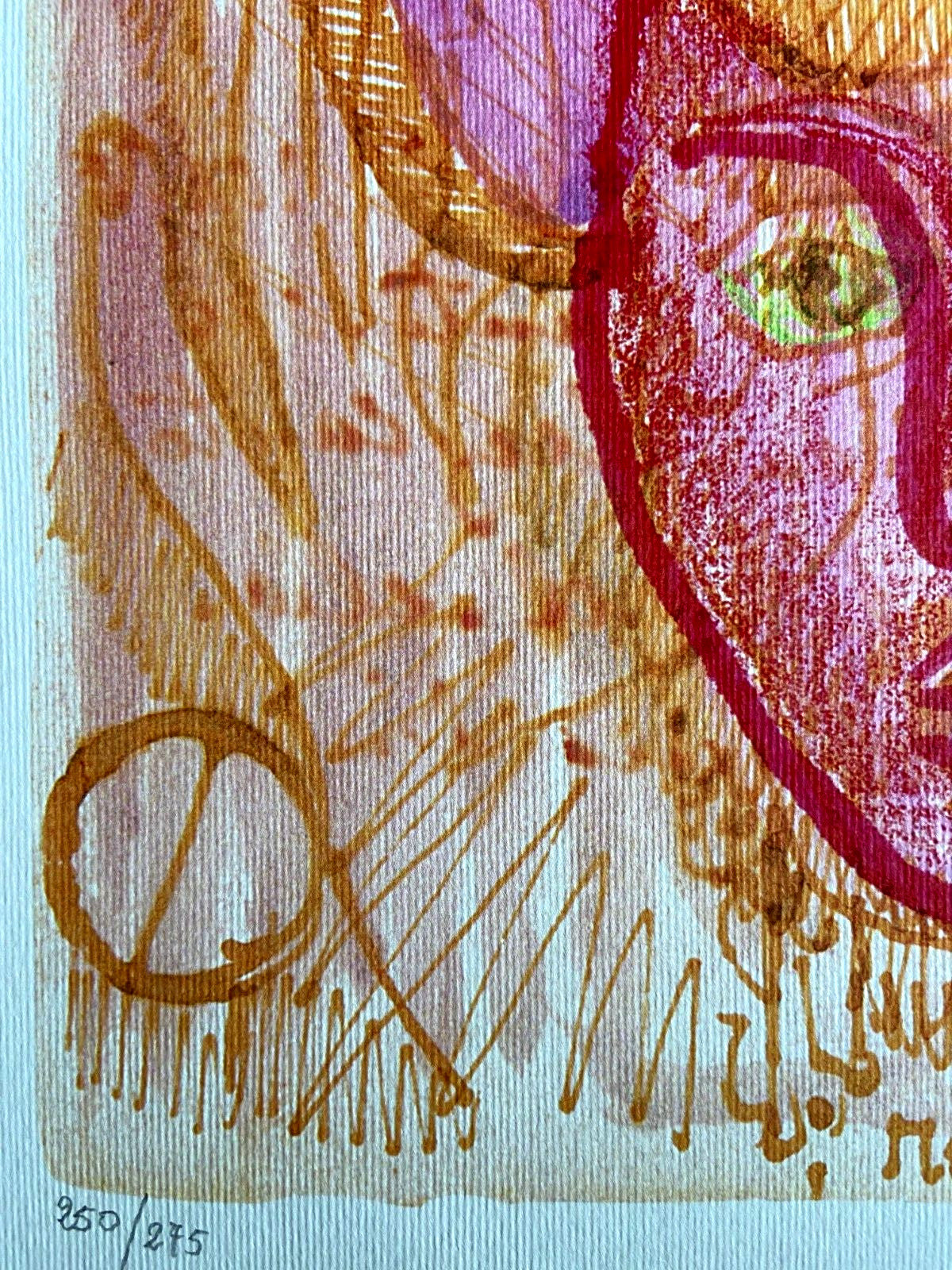 Frida Kahlo Lithograph Coa Signed Numbered By Hand In Pencil Crayon
