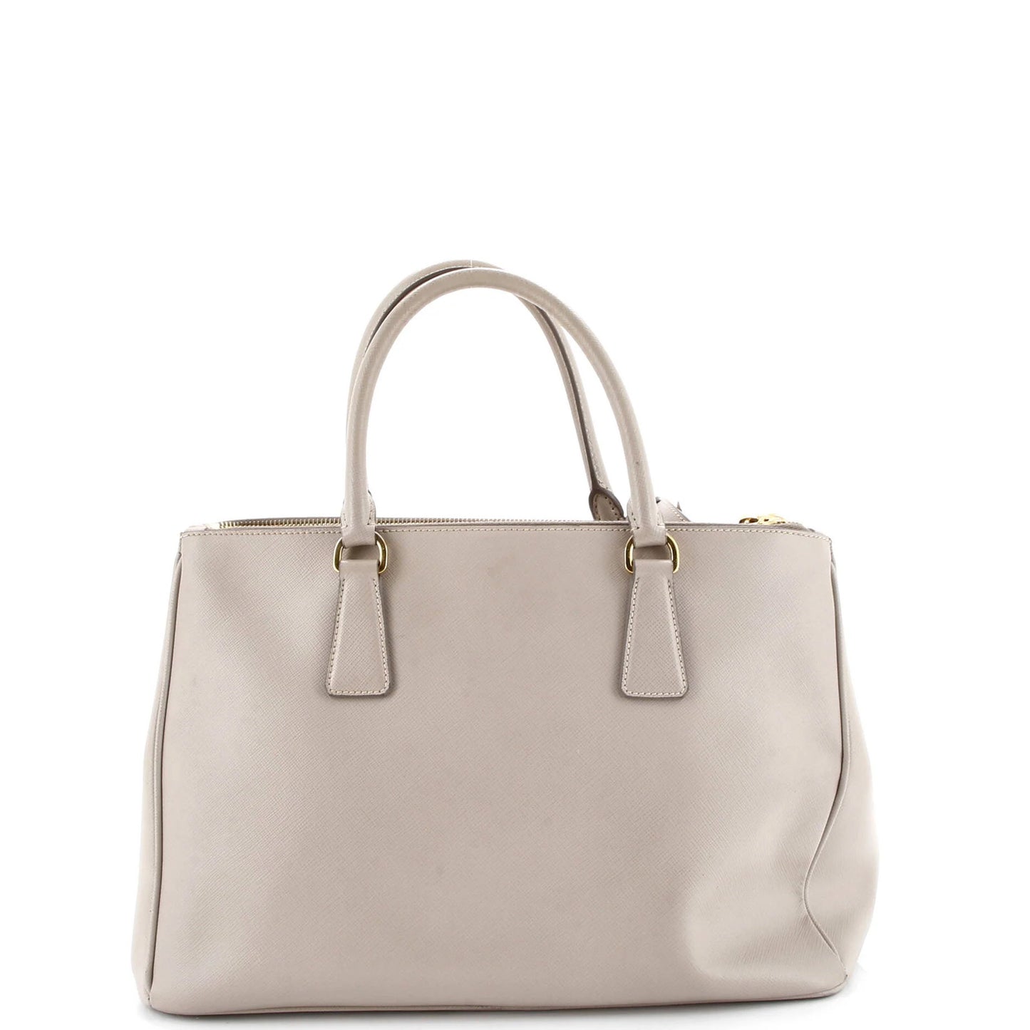 Prada Double Zip Lux Tote Saffiano Leather Medium