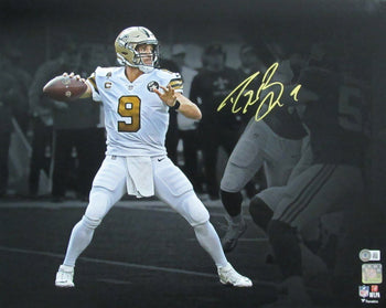 Drew Brees Autographed 16X20 Photo New Orleans