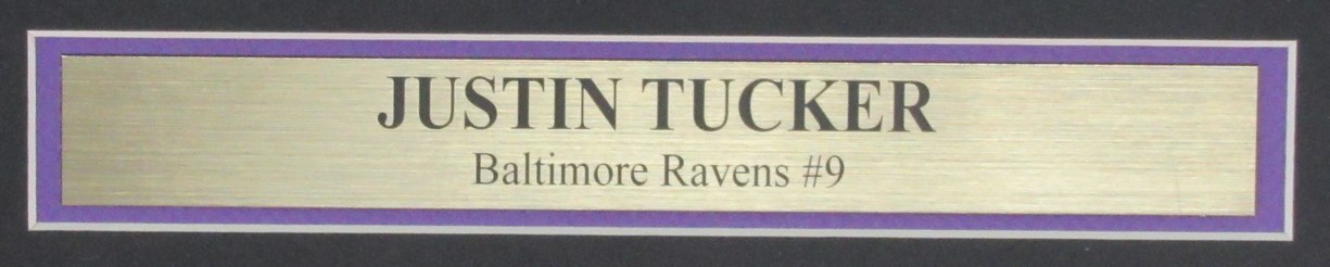 Justin Tucker Signed/Auto 16x20 Photo Baltimore Ravens Framed Beckett 191939