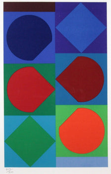 Victor Vasarely Beryll Original Serigraph