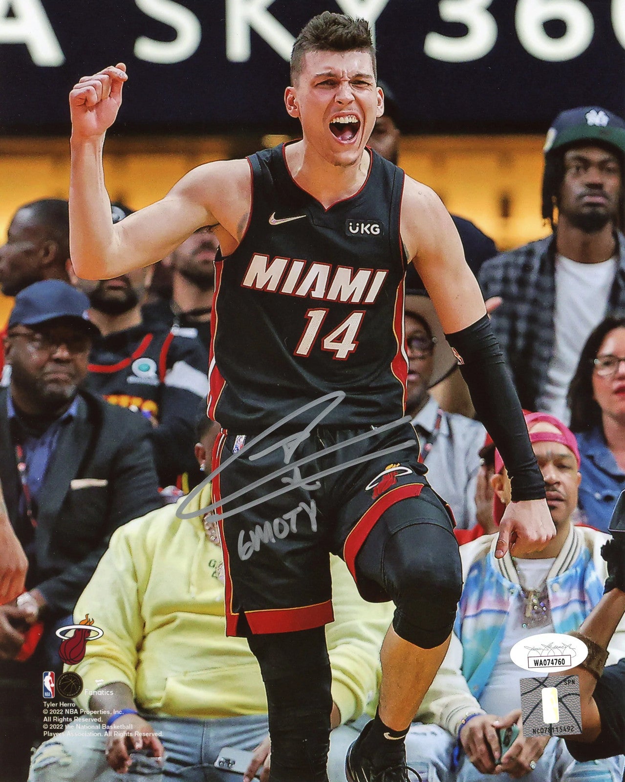 Tyler Herro "6Moy" Autographed 8X10 Photo (Jsa)
