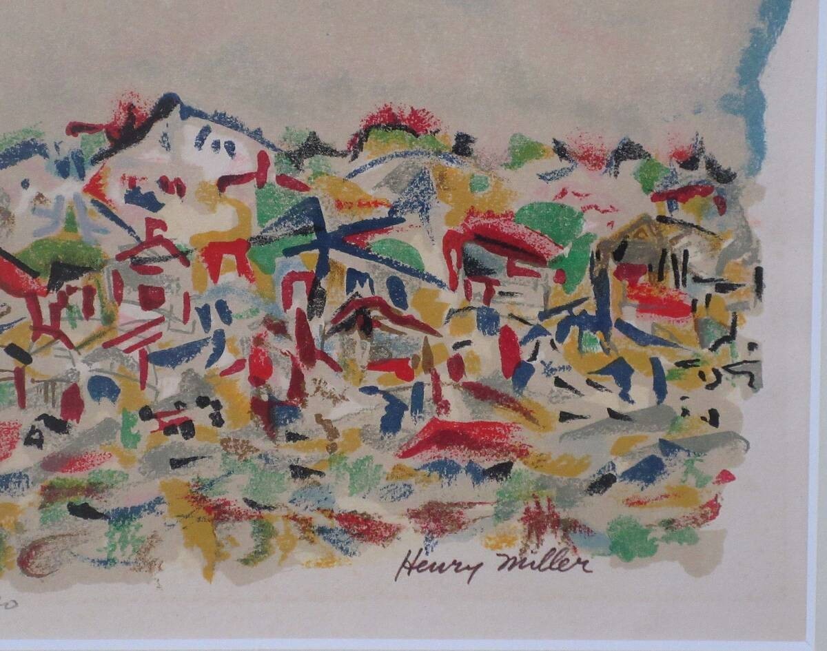 Henry Miller Lithograph Landscape Art signed ED 44/ 120 Framed Collectible Print