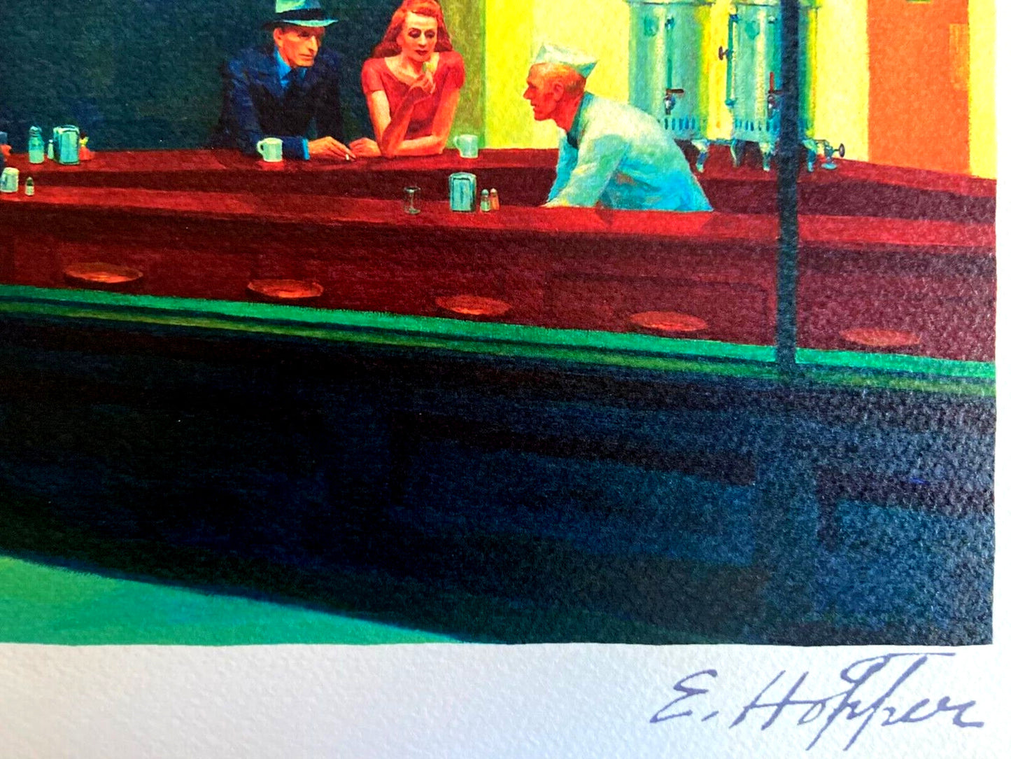 Edward Hopper Lithograph Coa Signed Certificate