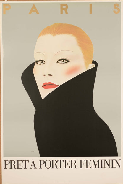 Razzia Pret A Porter Feminin 1981 Original Poster For Fashion Week Paris