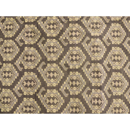 11'8"X15' Carbon Gray Turkish Knot Oushak Wool Hand Knotted Oversized Rug