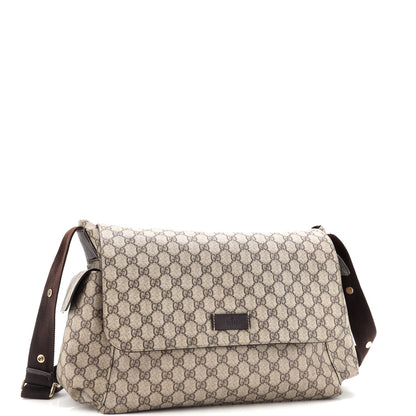 Gucci Diaper Bag Gg Coated Canvas
