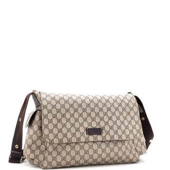 Gucci Diaper Bag Gg Coated Canvas