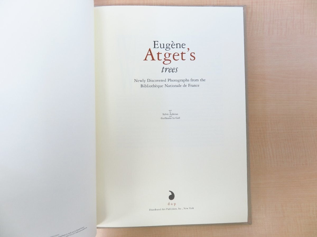 Eugene Atget'S Trees 2003 1St Edition Limited 982/1000 Large Format Photography