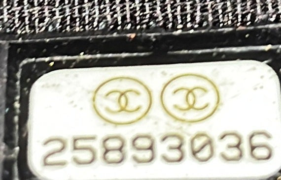 Chanel Boy O Case Clutch Quilted Caviar Large